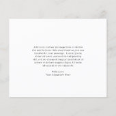 Eenvoudig elegant budget bruiloft Hartelijk dank (Achterkant)