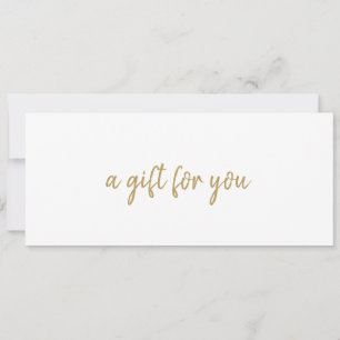 Eenvoudig Elegant Business Gold Cadeaubon