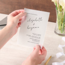 Eenvoudig elegant Calligraphy Script Wedding