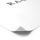 Eenvoudig Elegant Calligraphy Vrijgezellenfeest We Poster (Hoek)