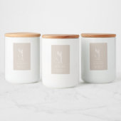 Eenvoudig Elegant Candle Label Voedselcontainer Etiket (Flessen)