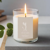 Eenvoudig Elegant Candle Label Voedselcontainer Etiket