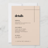 Eenvoudig elegant chic bachelorette weekend kaart (Achterkant)