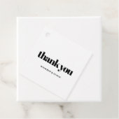 Eenvoudig elegant & chic Dank u Bedankjes Labels (In situ)