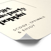Eenvoudig elegant & chic Laten we dit feestje popp Poster (Hoek)