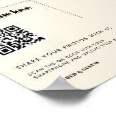 Eenvoudig elegant & chic Leg het liefdesteken vast Poster (Hoek)