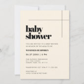 Eenvoudig elegant & chique Baby shower Kaart (Voorkant)