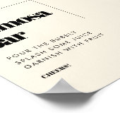 Eenvoudig elegant & chique Mimosa barteken Poster (Hoek)