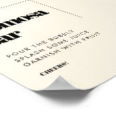 Eenvoudig elegant & chique Momosa barteken Poster (Hoek)