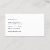 Eenvoudig Elegant Clean Logistics Company Visitekaartje (Achterkant)