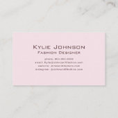 Eenvoudig Elegant Cloud Monogram Gepersonaliseerd  Visitekaartje (Achterkant)