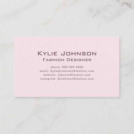 Eenvoudig Elegant Cloud Monogram Gepersonaliseerd  Visitekaartje (Achterkant)