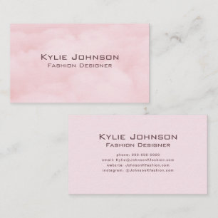 Eenvoudig Elegant Cloud Monogram Gepersonaliseerd Visitekaartje