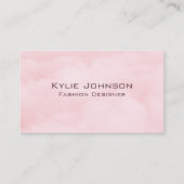 Eenvoudig Elegant Cloud Monogram Gepersonaliseerd  Visitekaartje (Voorkant)