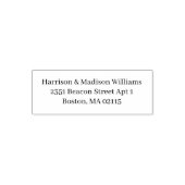 Eenvoudig Elegant Custom Return-adres Zelfinktende Stempel (Design)