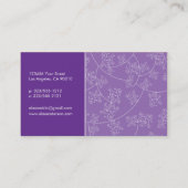 Eenvoudig Elegant Custom Visitekaartjes (lavender) (Achterkant)