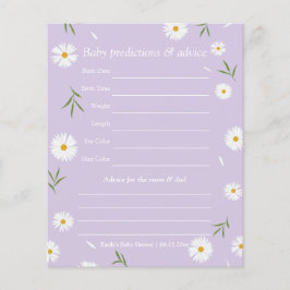 Eenvoudig Elegant Daisy Baby shower Guessing spel