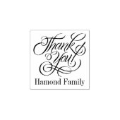 Eenvoudig Elegant dank u Script Rubberstempel (Afrduk)