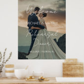 Eenvoudig elegant de avond voor repetitie diner poster (Keuken)