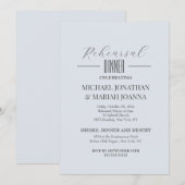 Eenvoudig Elegant De Nacht Voor De Proefavond Kaart (Voorkant / Achterkant)