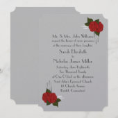 Eenvoudig Elegant Deco Roos Wedding Kaart (Voorkant / Achterkant)