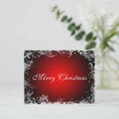 Eenvoudig Elegant Decor Merry Kerstmis Feestdagenkaart (Staand voorkant)