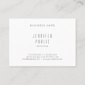 Eenvoudig elegant design Professional, modern Visitekaartje (Achterkant)