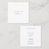 Eenvoudig elegant design, professionele moderne Sj Vierkante Visitekaartje (Voorkant / Achterkant)