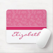 Eenvoudig Elegant Designer Custom Fuschia Mousepad Muismat (Met muis)
