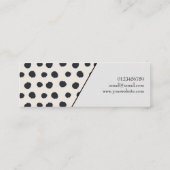 Eenvoudig Elegant Dotted QR Code Mini Visitekaartj Mini Visitekaartje (Achterkant)