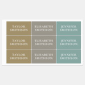 Eenvoudig Elegant Earthy Minimal Add Jouw naam Sch Labels (Vel)