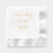 Eenvoudig Elegant "Een dag ernaast" Eten na de Pro Folie Servetten (Voorkant)