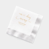 Eenvoudig Elegant "Een dag ernaast" Eten na de Pro Folie Servetten (Links)