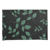 Eenvoudig elegant-elegant-groen loofpatroon | kussensloop (Voorkant-Rechts)