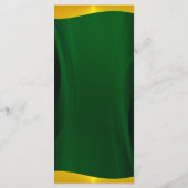 Eenvoudig Elegant emerald Green Weddenmenu Menu (Achterkant)