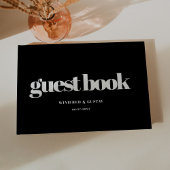 Eenvoudig elegant en chic bruiloft gastenboek