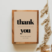 Eenvoudig elegant en chic bruiloft Hartelijk dank