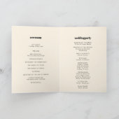 Eenvoudig elegant- en chic-trouwvouwprogramma programma (Binnen)