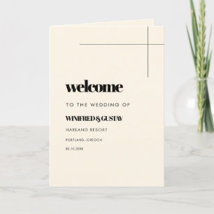 Eenvoudig elegant- en chic-trouwvouwprogramma programma