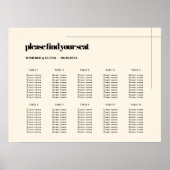 Eenvoudig elegant- en chic-trouwzitje poster (Voorkant)