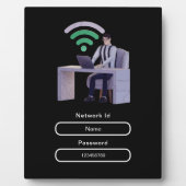 Eenvoudig, elegant en persoonlijk WiFi-netwerkwach Fotoplaat (Voorkant)