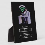 Eenvoudig, elegant en persoonlijk WiFi-netwerkwach Fotoplaat (Zijkant)