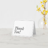 Eenvoudig, elegant en respectabel "Bedankt!" Kaart (Gele Bloem)