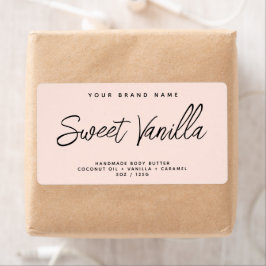 Eenvoudig elegant etiket voor cosmetische producte