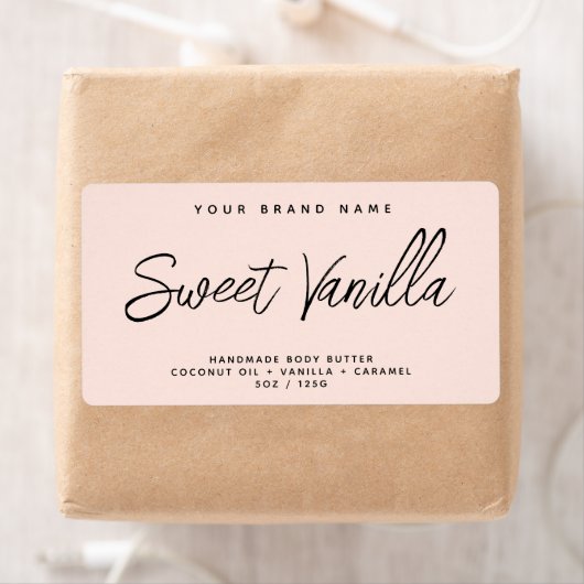 Eenvoudig elegant etiket voor cosmetische producte (Insitu)