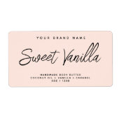 Eenvoudig elegant etiket voor cosmetische producte (Voorkant)