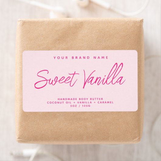 Eenvoudig elegant etiket voor cosmetische producte (Insitu)