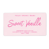 Eenvoudig elegant etiket voor cosmetische producte (Voorkant)