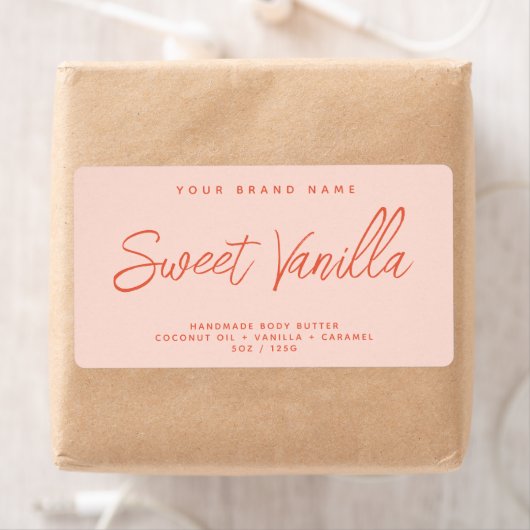 Eenvoudig elegant etiket voor cosmetische producte (Insitu)