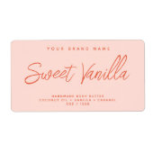 Eenvoudig elegant etiket voor cosmetische producte (Voorkant)